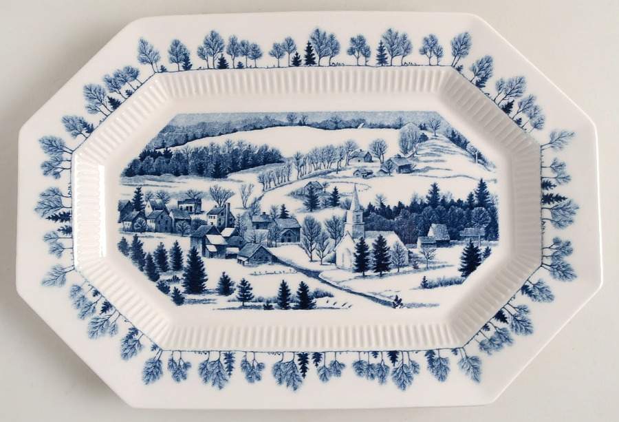 Winter Wonderland 13" Oval Serving Platter by Nikko-1