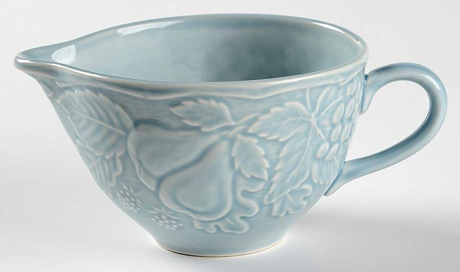 Woodbury Blue Creamer by Nikko-1