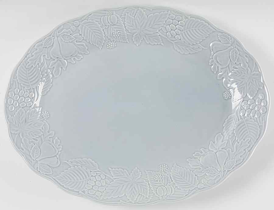 Woodbury Blue 14" Oval Serving Platter by Nikko-1