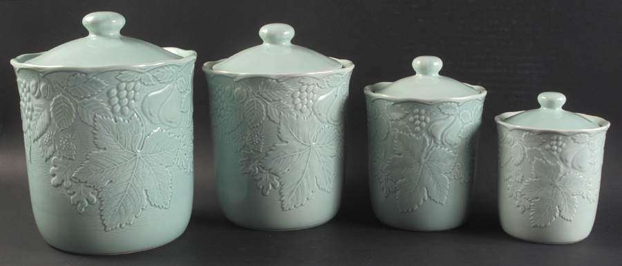 Woodbury Green (4 Piece) Canister Set (Box Set) by Nikko-1