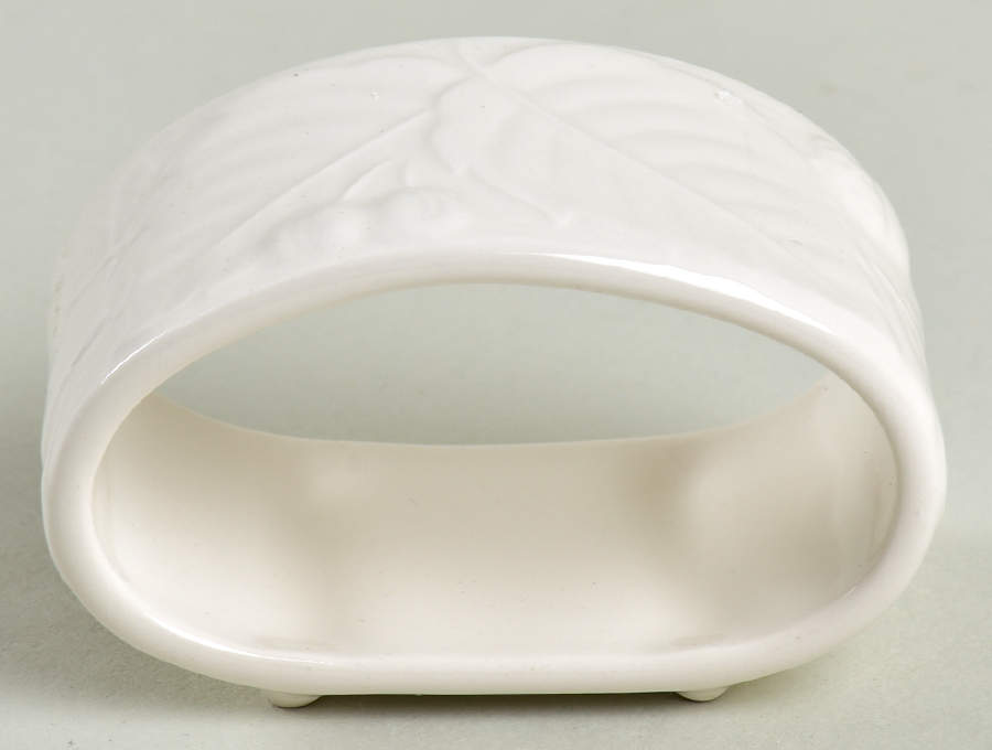 Woodbury White Napkin Ring by Nikko-1