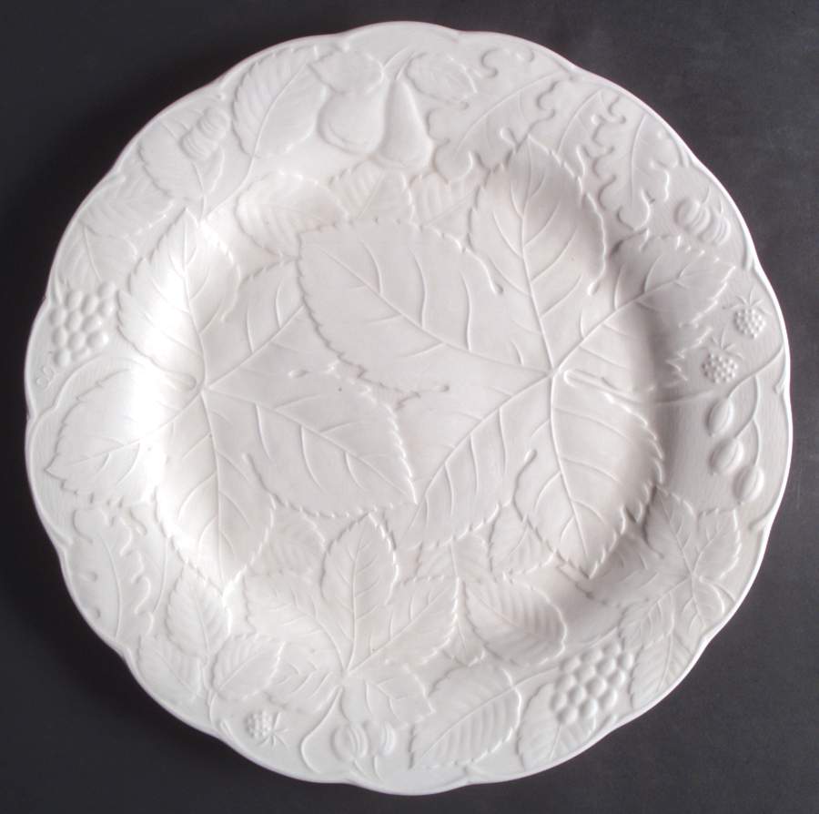 Woodbury White Service Plate (Charger) by Nikko-1