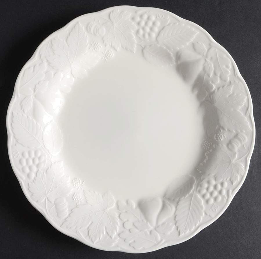 Woodbury White Luncheon Plate by Nikko-1