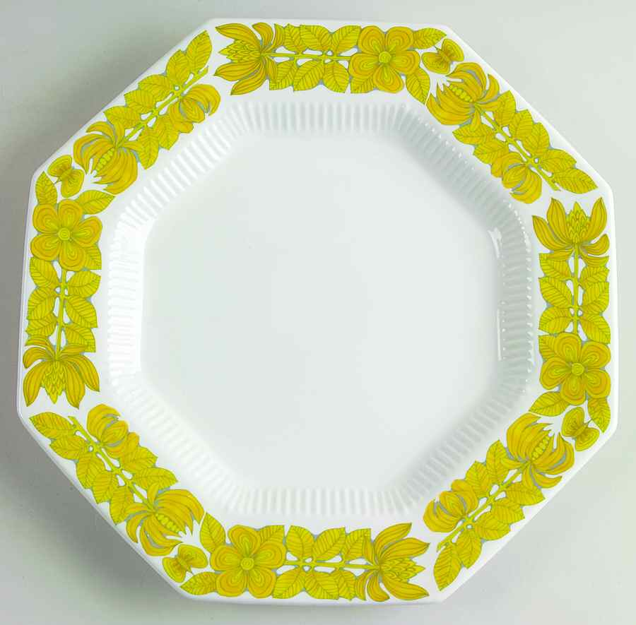 Yellow Bouquet Dinner Plate by Nikko-1