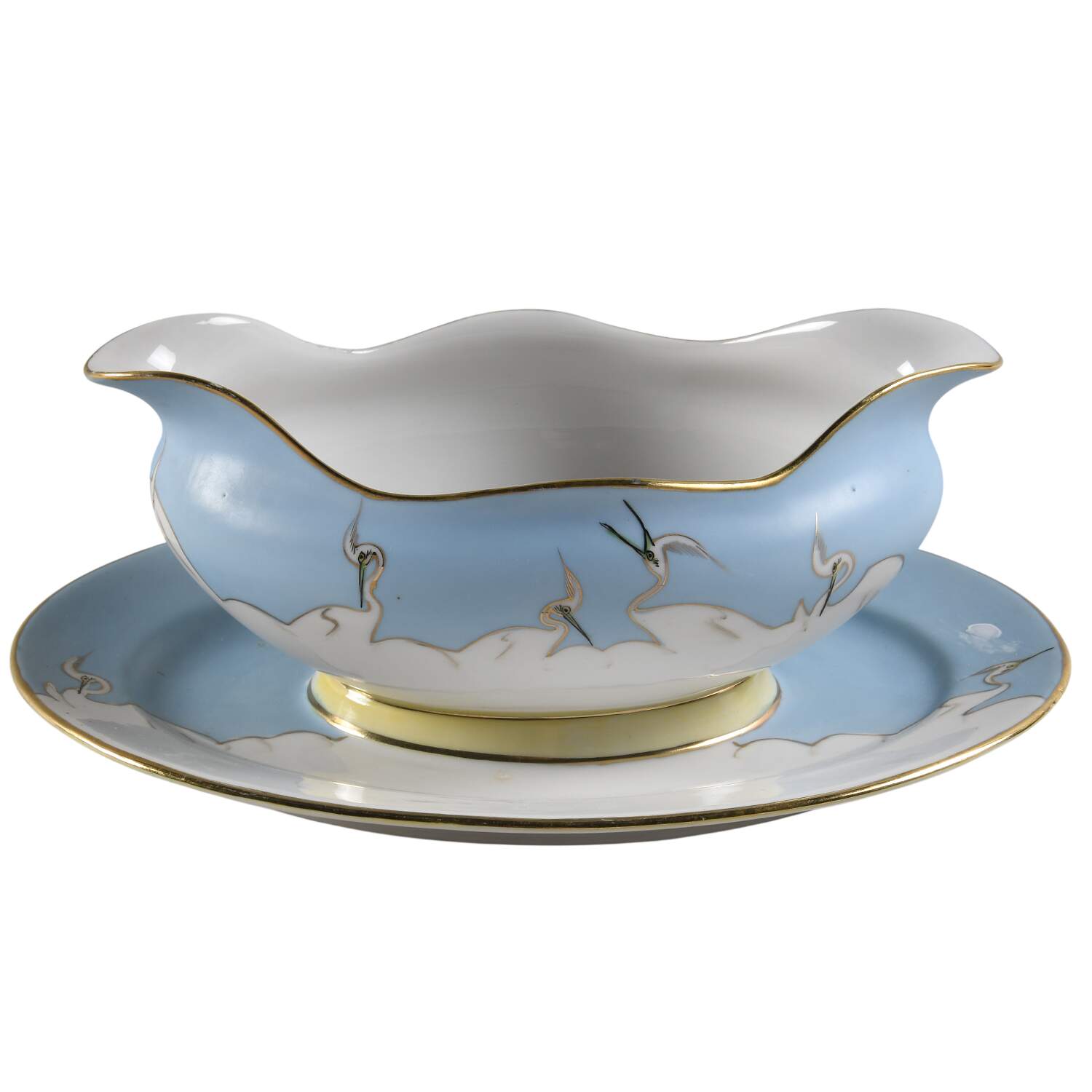 MIB3 Gravy Boat with Attached Underplate by Mitsu-Boshi (Japan)-1