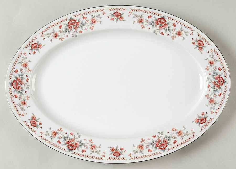 Allegro 14" Oval Serving Platter by Nitto-1