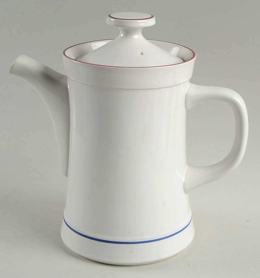 Blue Trumpet Coffee Pot & Lid by Nitto-1