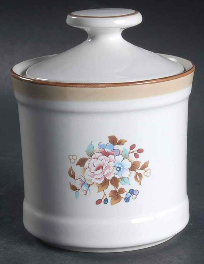 Calico Garden Brown Sugar Bowl & Lid by Nitto-1