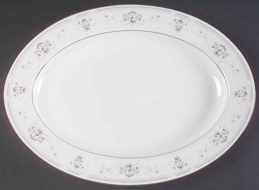 Cotillion 14" Oval Serving Platter by Nitto-1