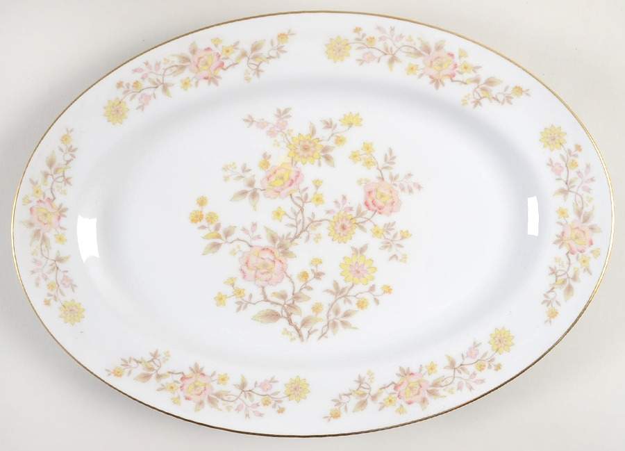 Dynasty 14" Oval Serving Platter by Nitto-1
