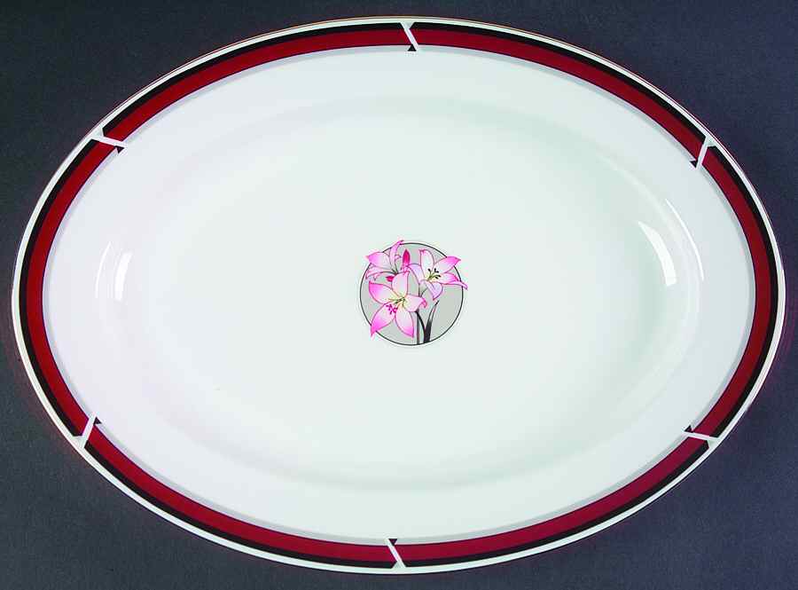 Dynasty 14" Oval Serving Platter by Nitto-1