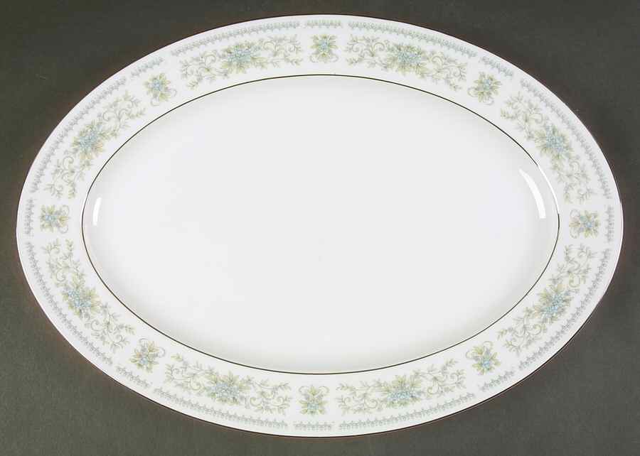 Hanover Platinum 14" Oval Serving Platter by Nitto-1