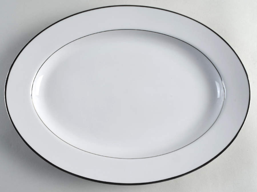 Janice 14" Oval Serving Platter by Nitto-1
