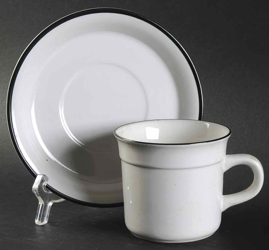 Modern Times Flat Cup & Saucer Set by Nitto-1