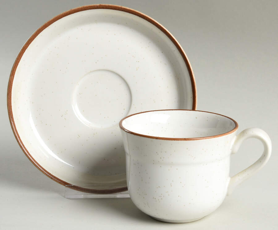 Old Garden Flat Cup & Saucer Set by Nitto-1