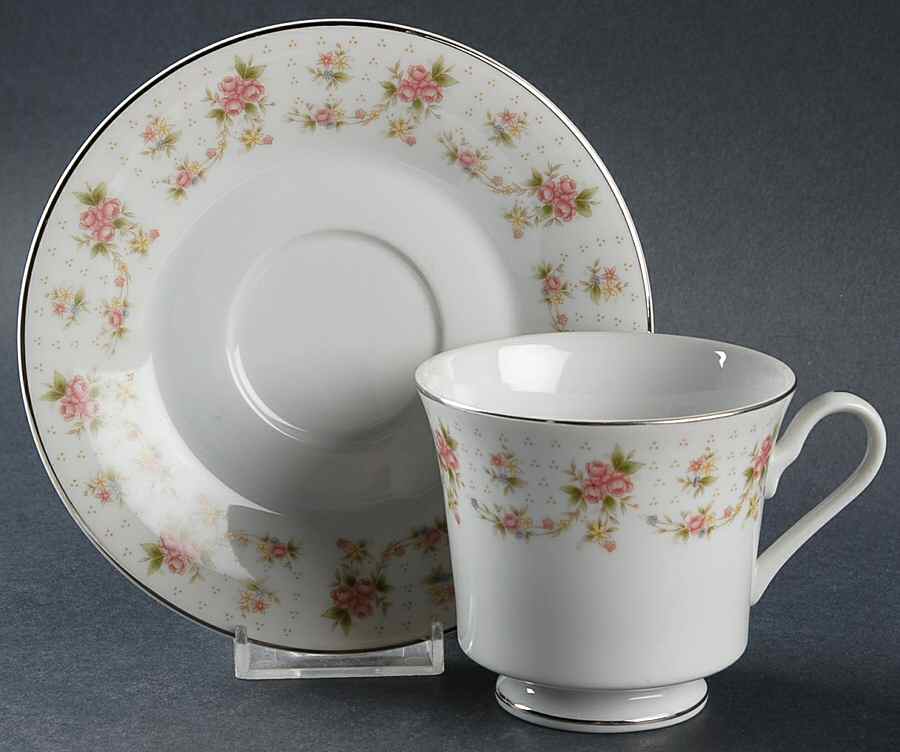 Orleans Footed Cup & Saucer Set by Nitto-1