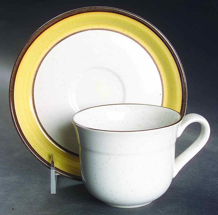 Pirates Gold Flat Cup & Saucer Set by Nitto-1