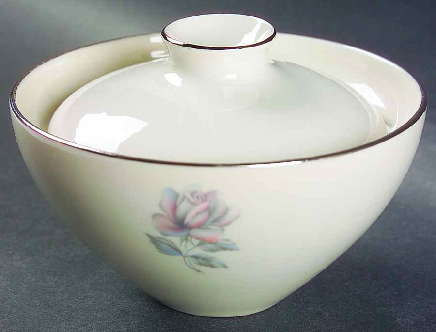 Castle Rose Sugar Bowl & Lid by Nobility-1