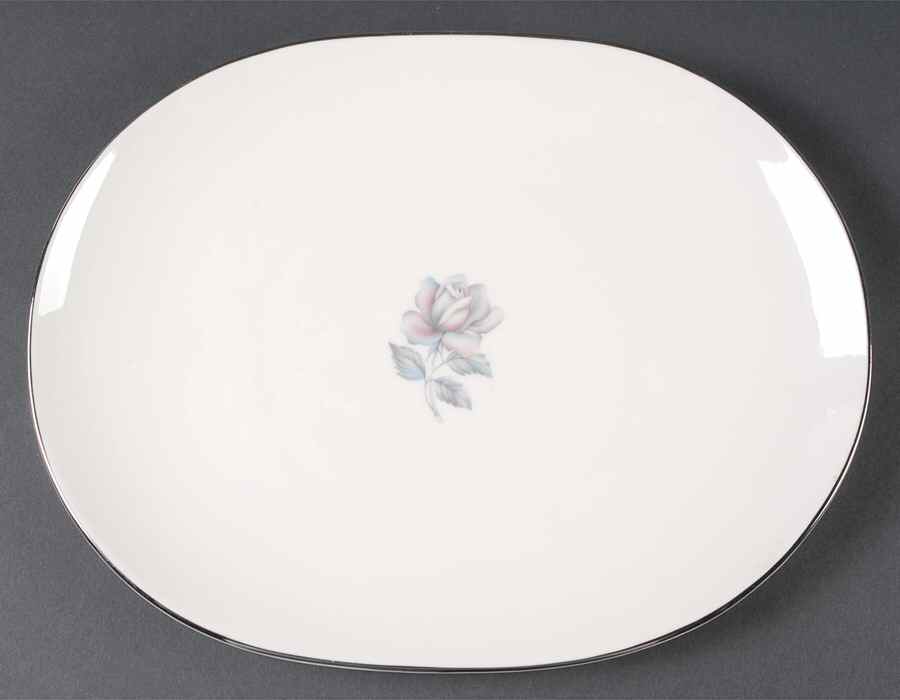 Castle Rose 13" Oval Serving Platter by Nobility-1