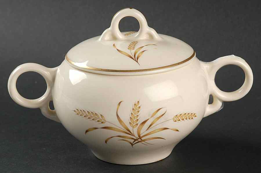 Wheat Sugar Bowl & Lid by Nobility-1