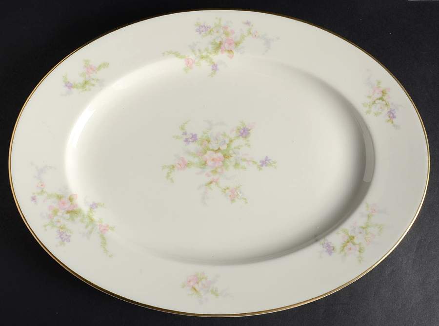 Spring Fantasy 13" Oval Serving Platter by Nobility-1