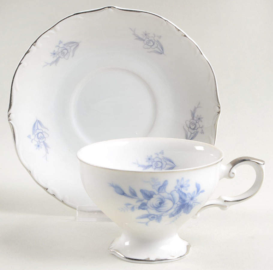 Rhapsody Footed Cup & Saucer Set by Normandy-1