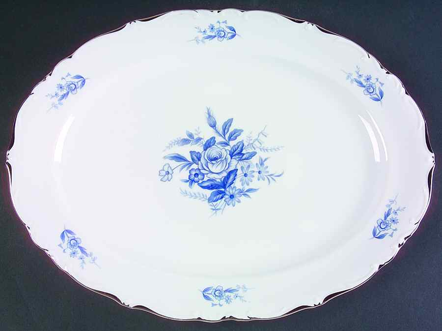 Rhapsody 16" Oval Serving Platter by Normandy-1