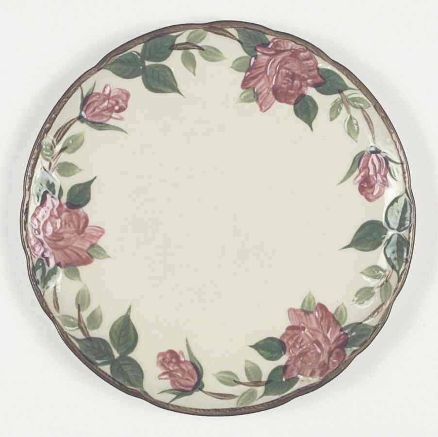 American Beauty Rose Dinner Plate by Norleans-1