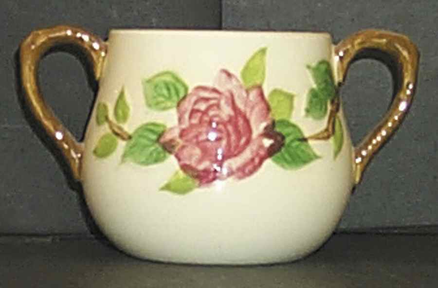 American Beauty Rose Sugar Bowl No Lid by Norleans-1