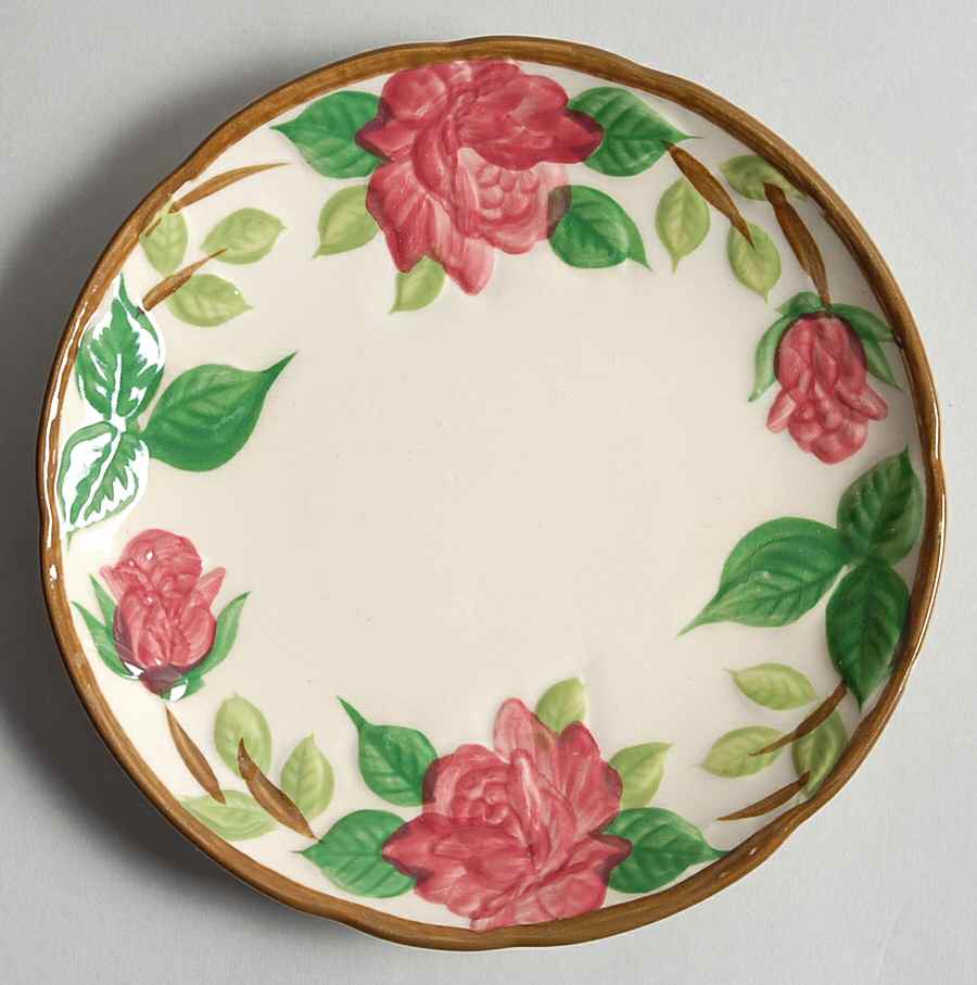 American Beauty Rose Bread & Butter Plate by Norleans-1