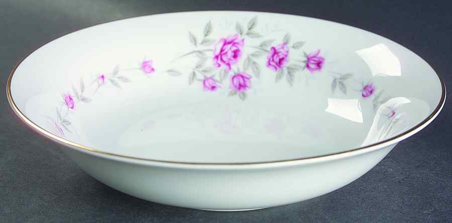 Bridal Rose Coupe Soup Bowl by Norleans-1
