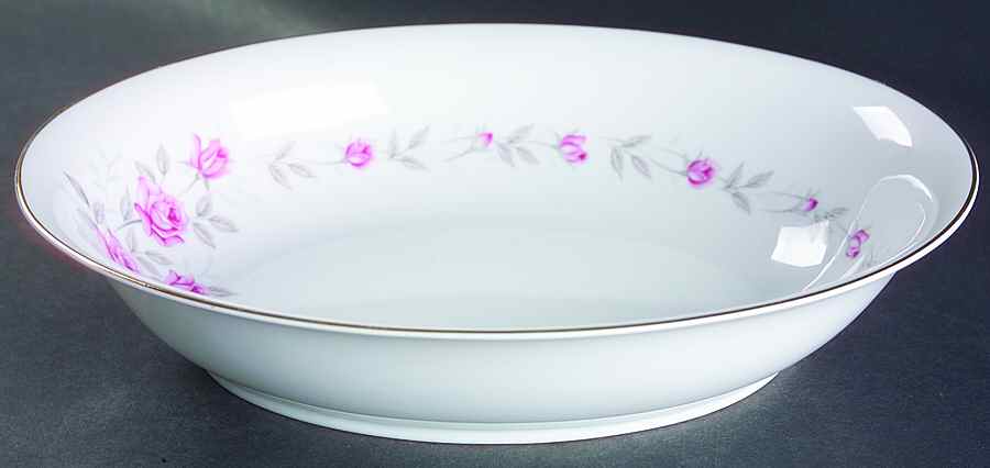 Bridal Rose 10" Oval Vegetable Bowl by Norleans-1