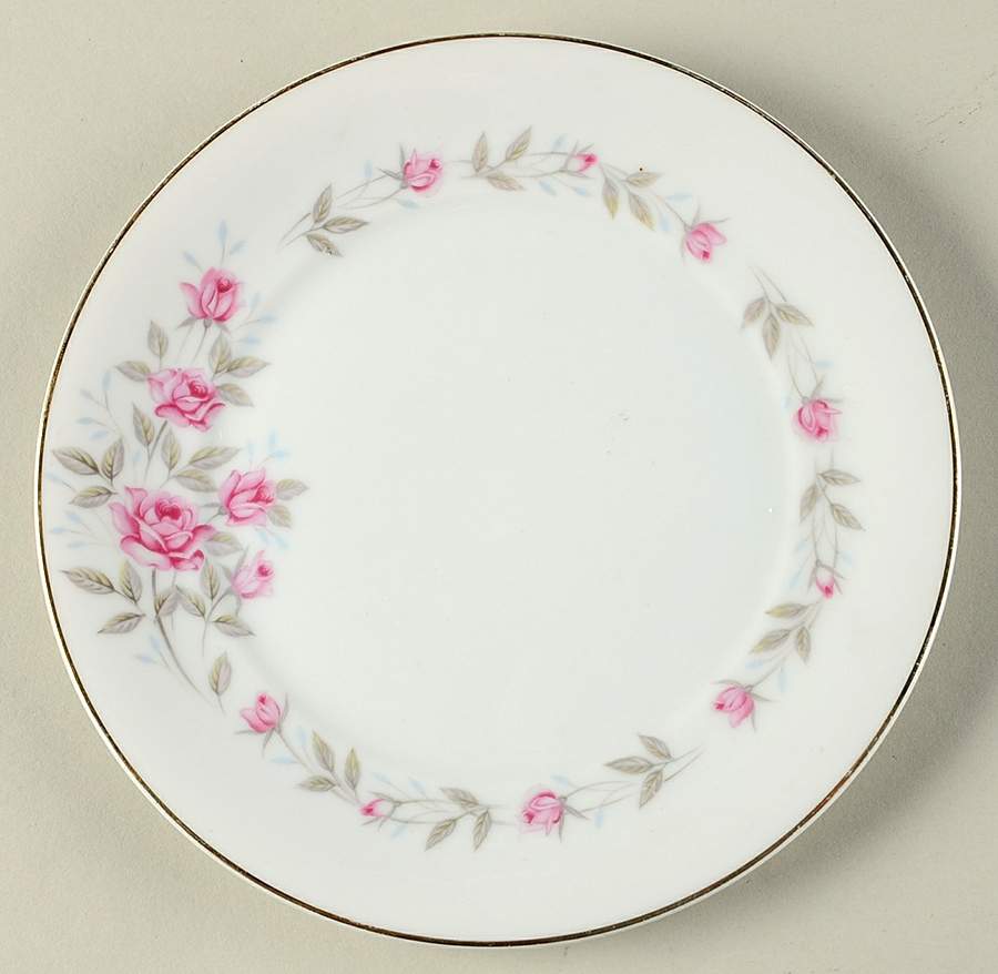 Bridal Rose Bread & Butter Plate by Norleans-1