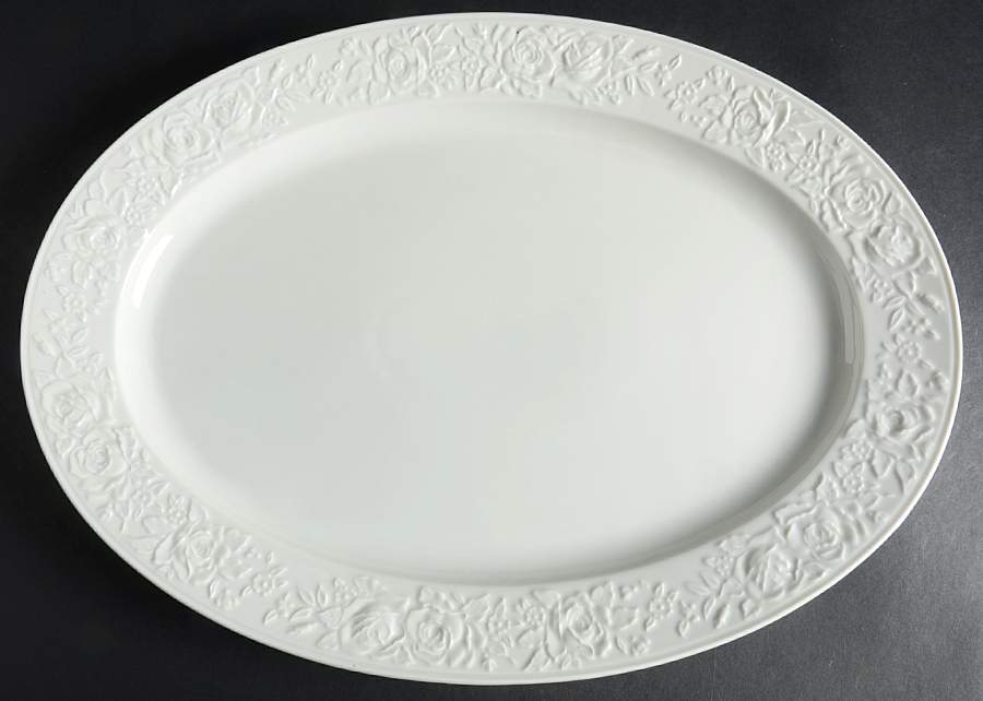 Chateau Rose 16" Oval Serving Platter by Norleans-1