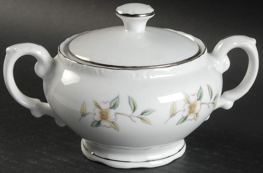 Dogwood Bouquet Sugar Bowl & Lid by Norleans-1