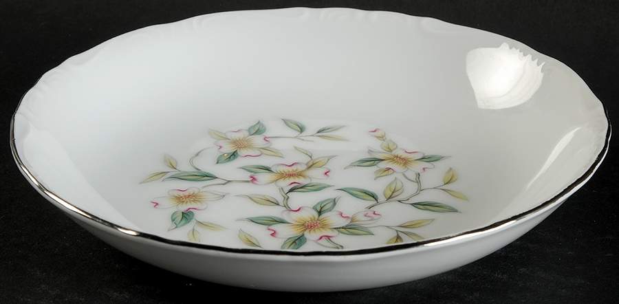 Dogwood Bouquet Coupe Soup Bowl by Norleans-1