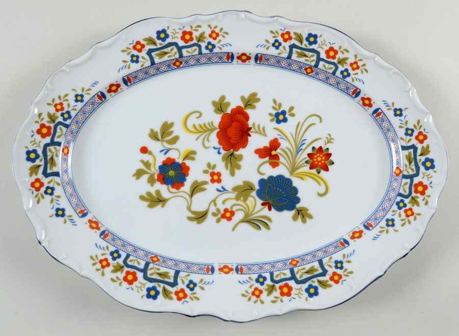 Elegance 14" Oval Serving Platter by Norleans-1