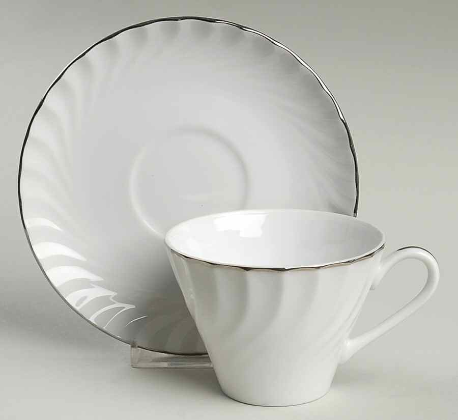 Estate Flat Cup & Saucer Set by Norleans-1