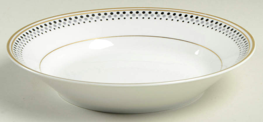 Gold Symphony Coupe Soup Bowl by Norleans-1