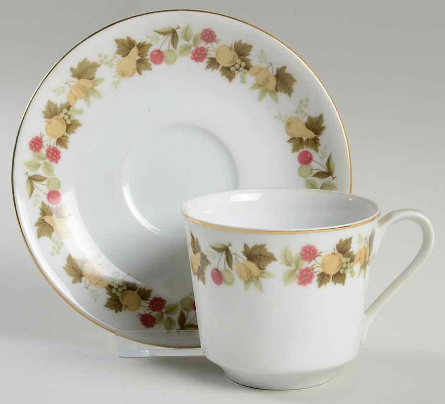 Harvest Song Flat Cup & Saucer Set by Norleans-1
