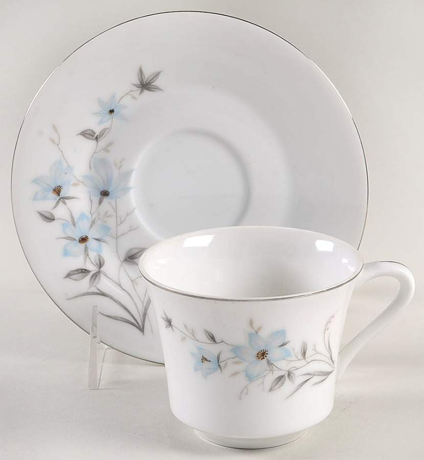 Lark Spur Footed Cup & Saucer Set by Norleans-1
