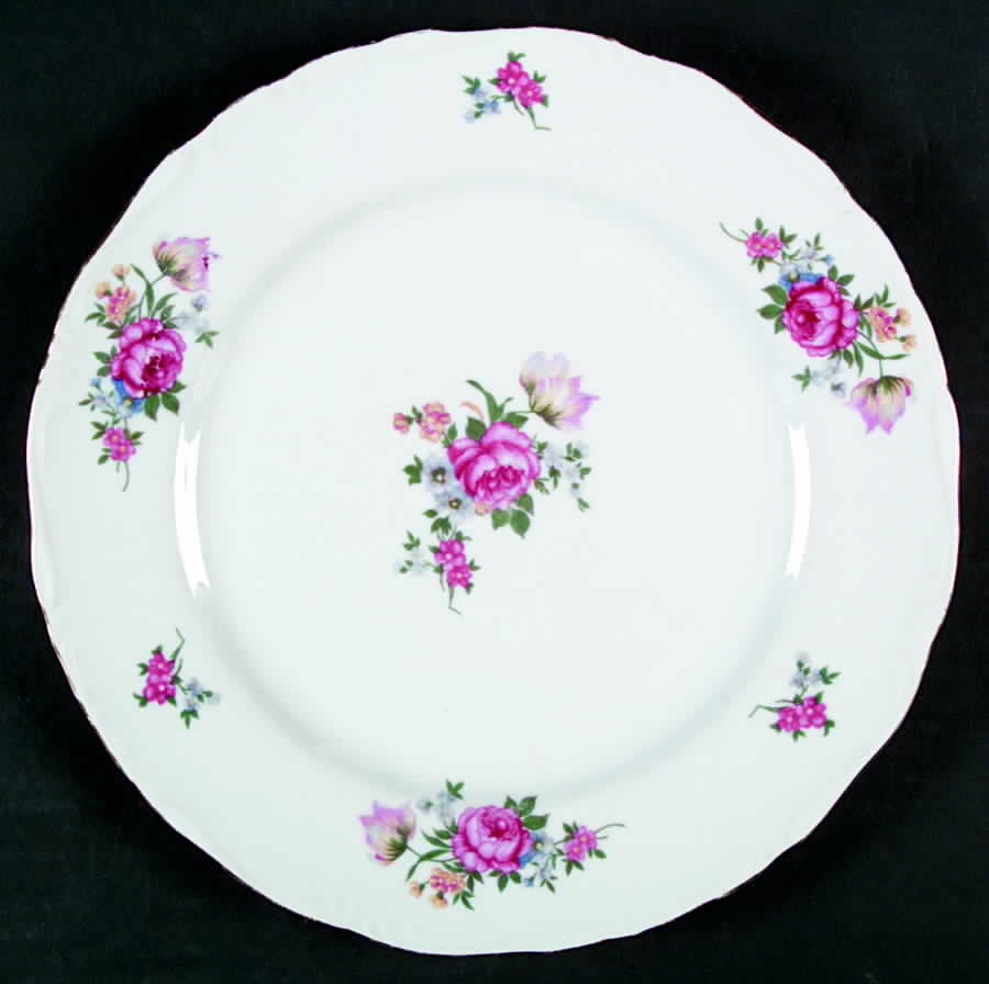 Meissen Flower Dinner Plate by Norleans-1
