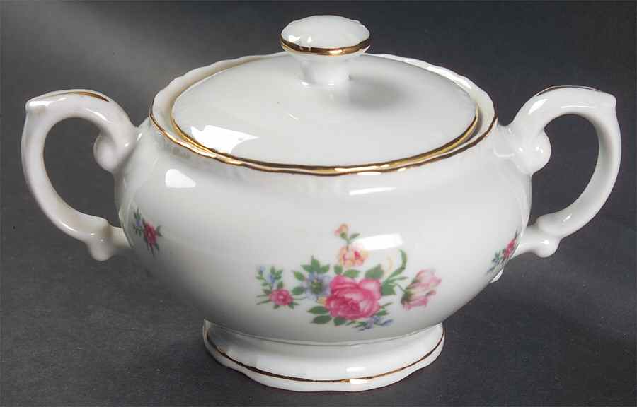 Meissen Flower Sugar Bowl & Lid by Norleans-1