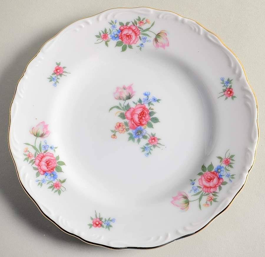 Meissen Flower Bread & Butter Plate by Norleans-1
