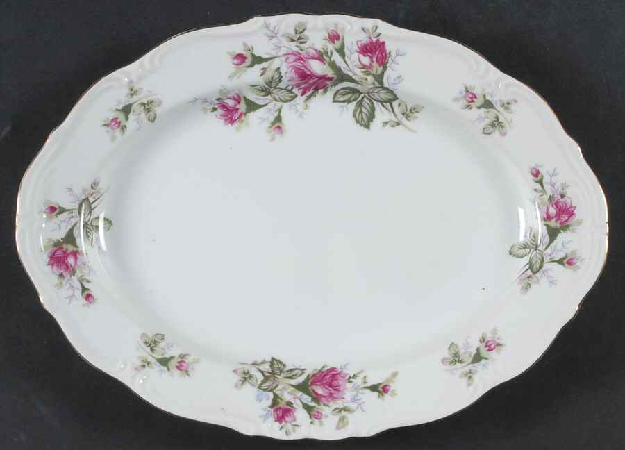 Old Rose 12" Oval Serving Platter by Norleans-1