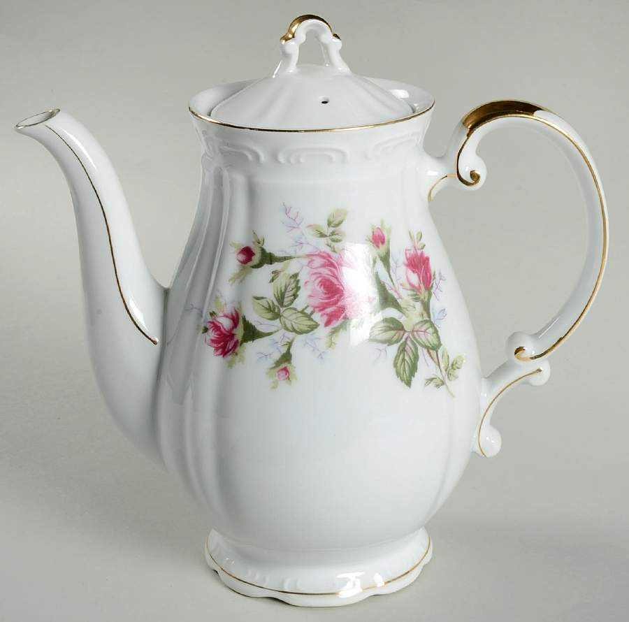 Old Rose Coffee Pot & Lid by Norleans-1