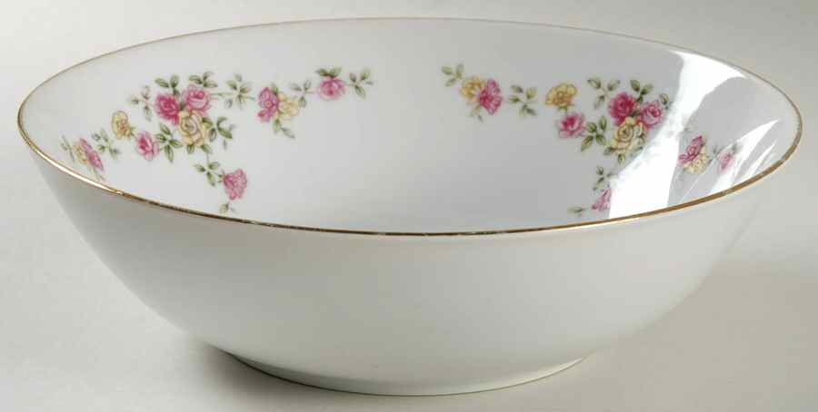 Rose Bower 9" Round Vegetable Bowl by Norleans-1