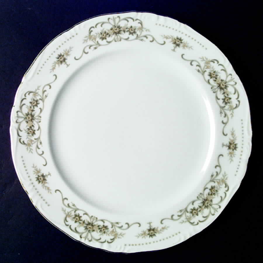 Rose Crest Dinner Plate by Norleans-1