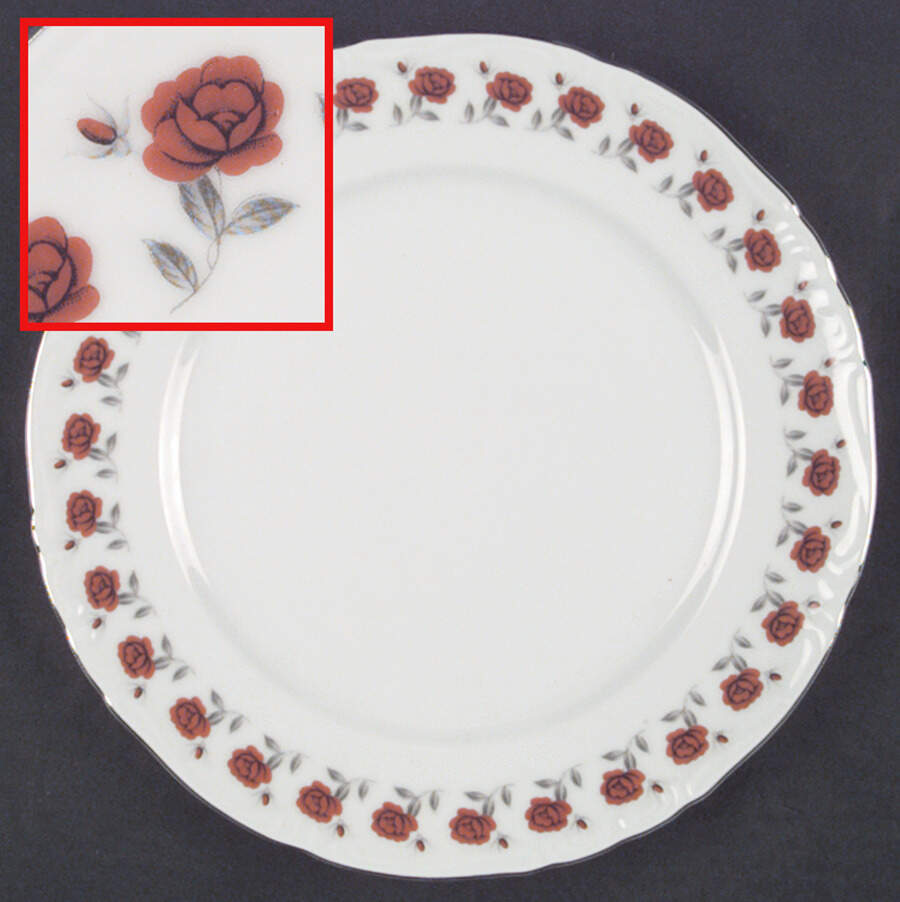 Rose Garland Dinner Plate by Norleans-1