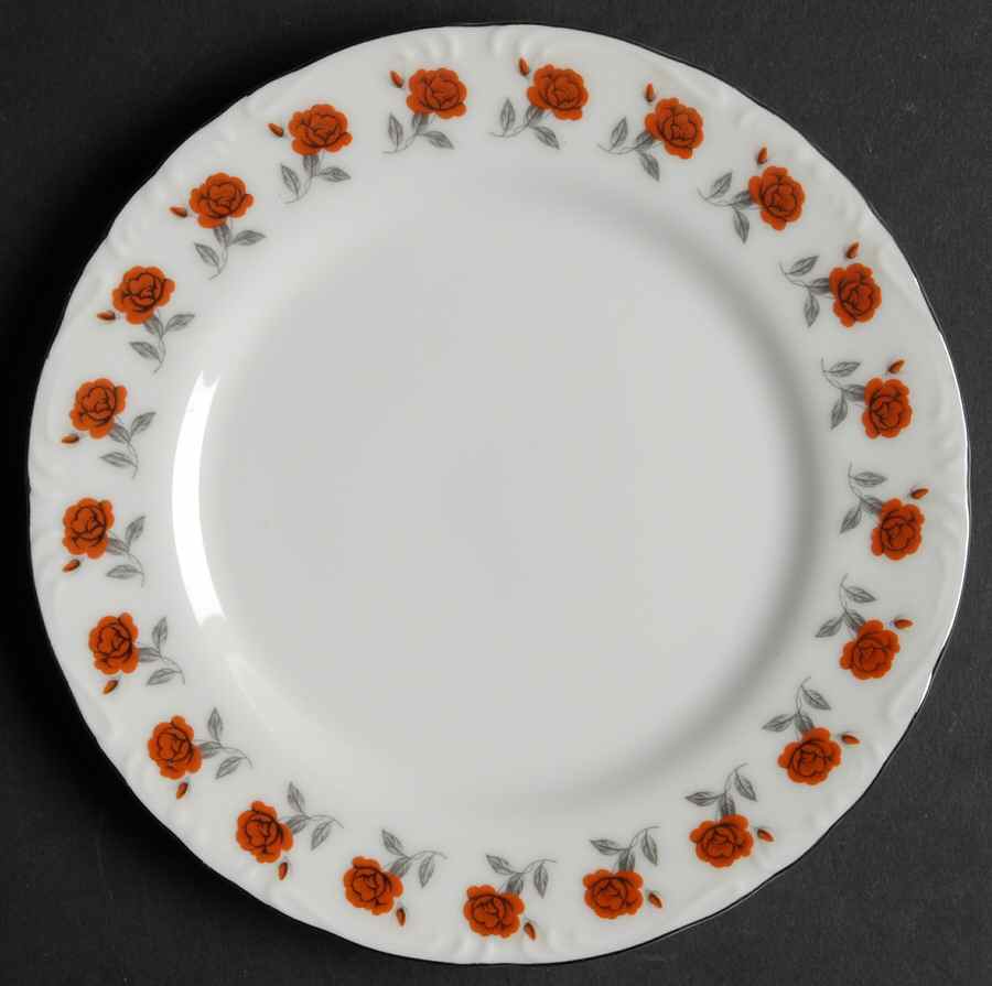 Rose Garland Bread & Butter Plate by Norleans-1